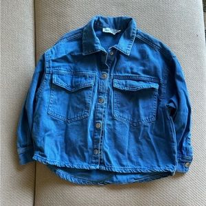 Blue Zara Girls Jean Jacket
